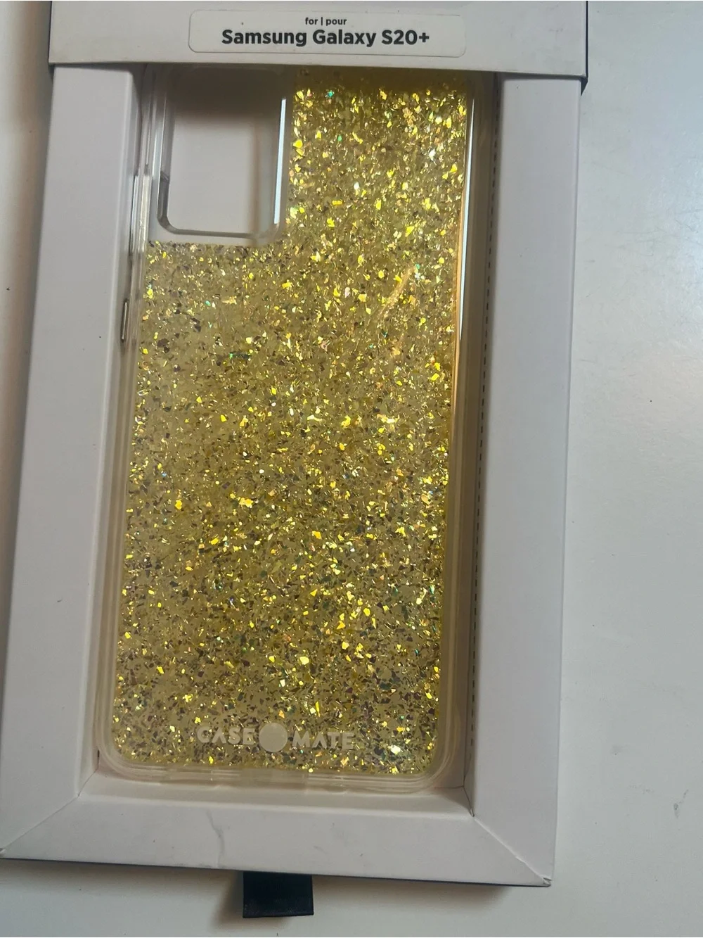 Case-Mate Twinkle Stardust Glitter Phone Case for Samsung Galaxy S20+ - Gold